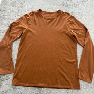 lululemon long sleeve small copper brown 5 year basic